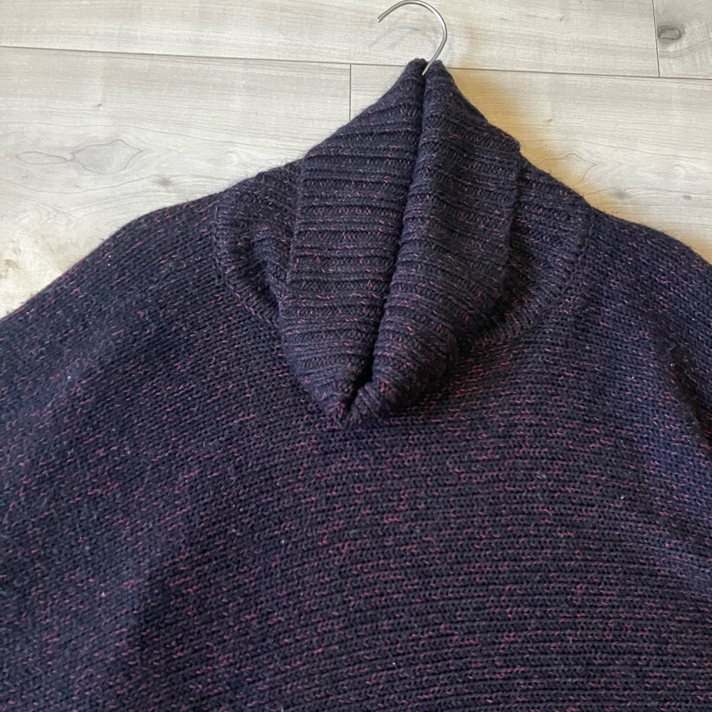 Lily Morgan Cotton blend Black and dark red Turtleneck Sweater in size L and XL - Picture 10 of 13